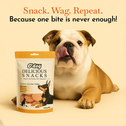 O'Dog Chicken Circular Chips - 100 gms