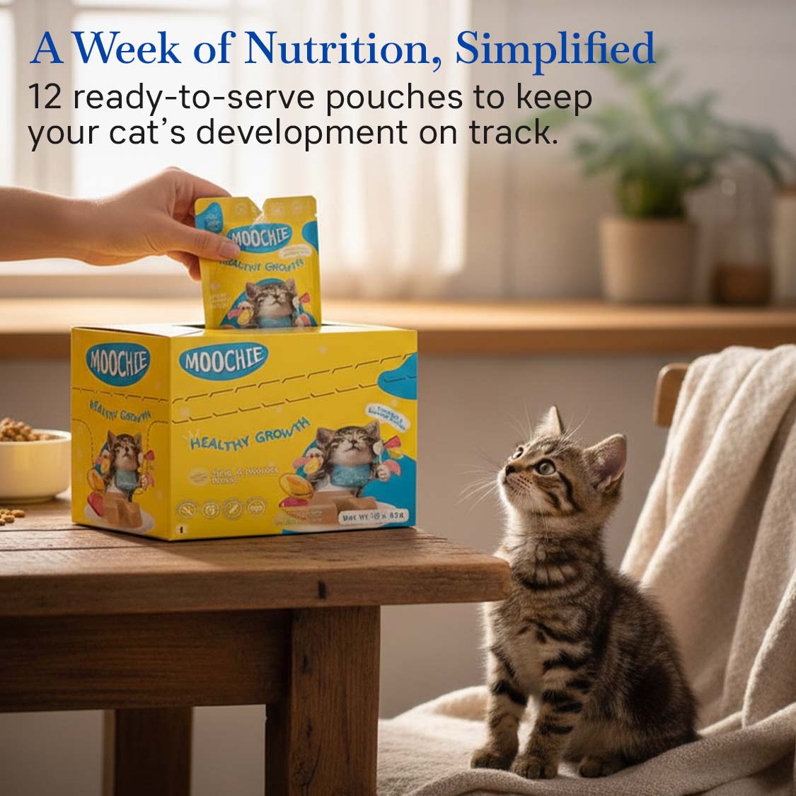 Moochie Wet Food Gravy for Cats - Healthy Growth (85g)