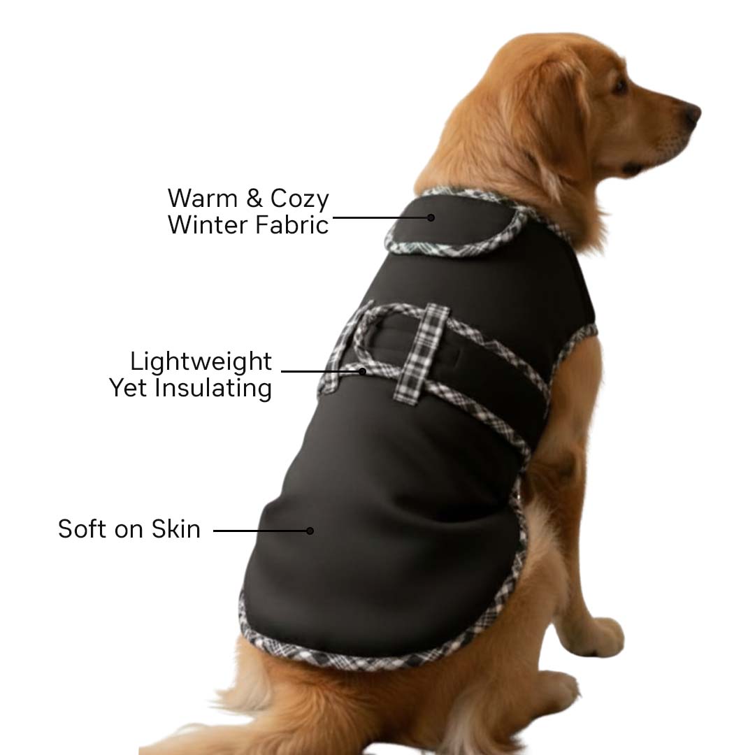 Pets Empire Classic Winter Coat For Dogs - Black