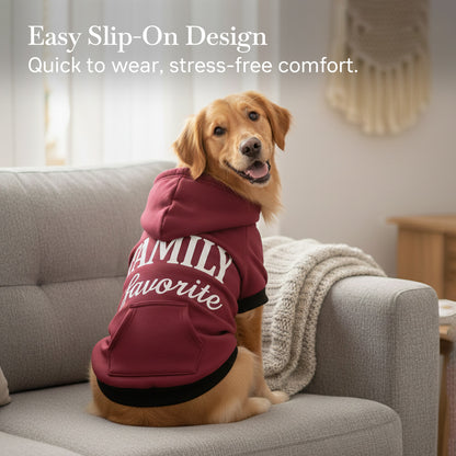 Pets Empire Family Favorite Hoodie For Dogs -  Mahroon