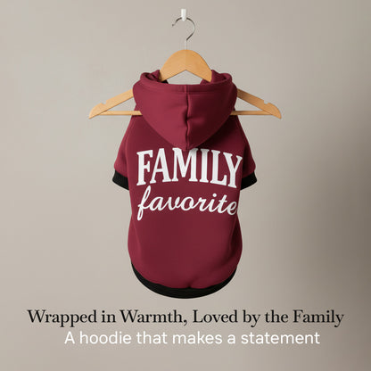 Pets Empire Family Favorite Hoodie For Dogs -  Mahroon