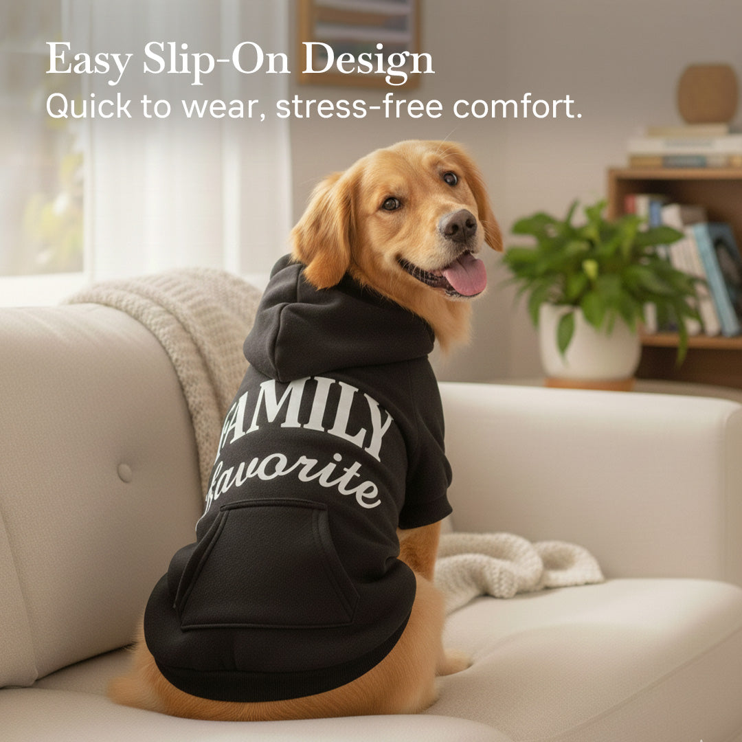 Pets Empire Family Favorite Hoodie For Dogs -  Black