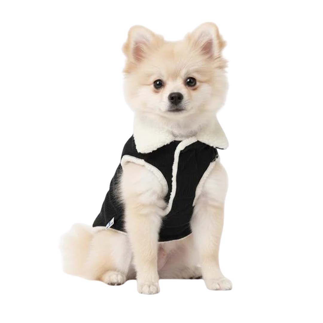 Pets Empire Winter Fleece Jacket for Dogs- Black