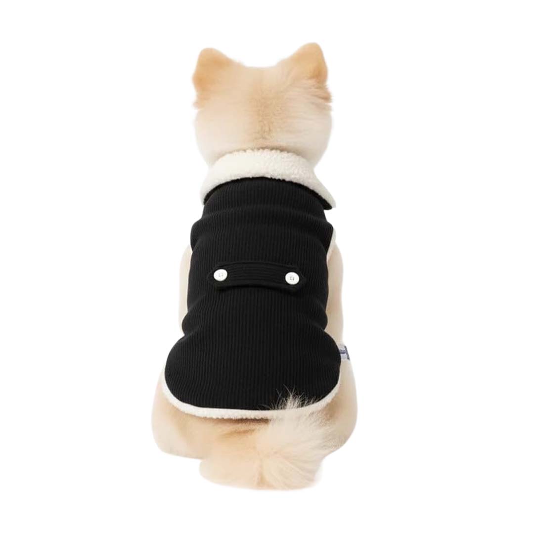 Pets Empire Winter Fleece Jacket for Dogs- Black