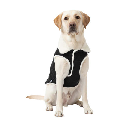Pets Empire Winter Fleece Jacket for Dogs- Black