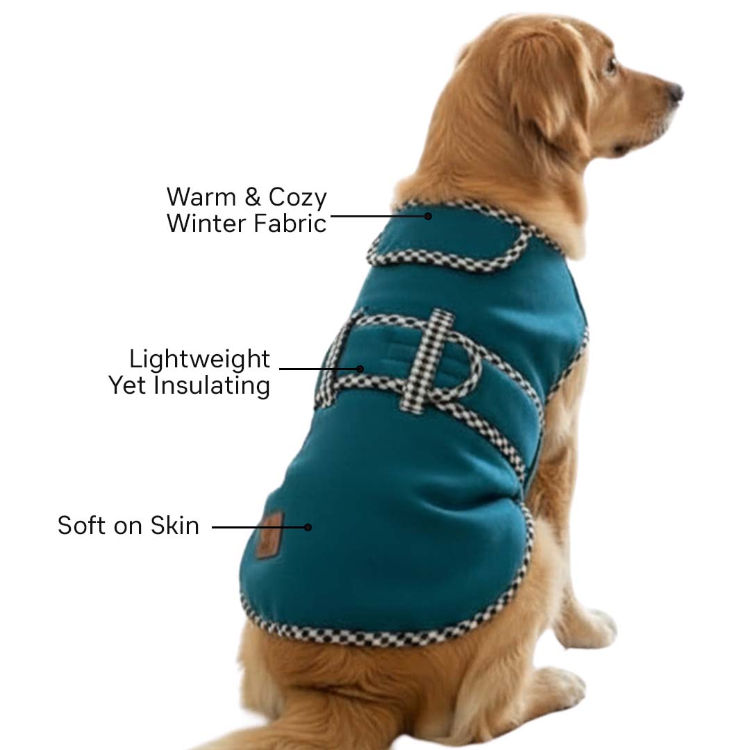Pets Empire Classic Winter Coat For Dogs - Deep Blue