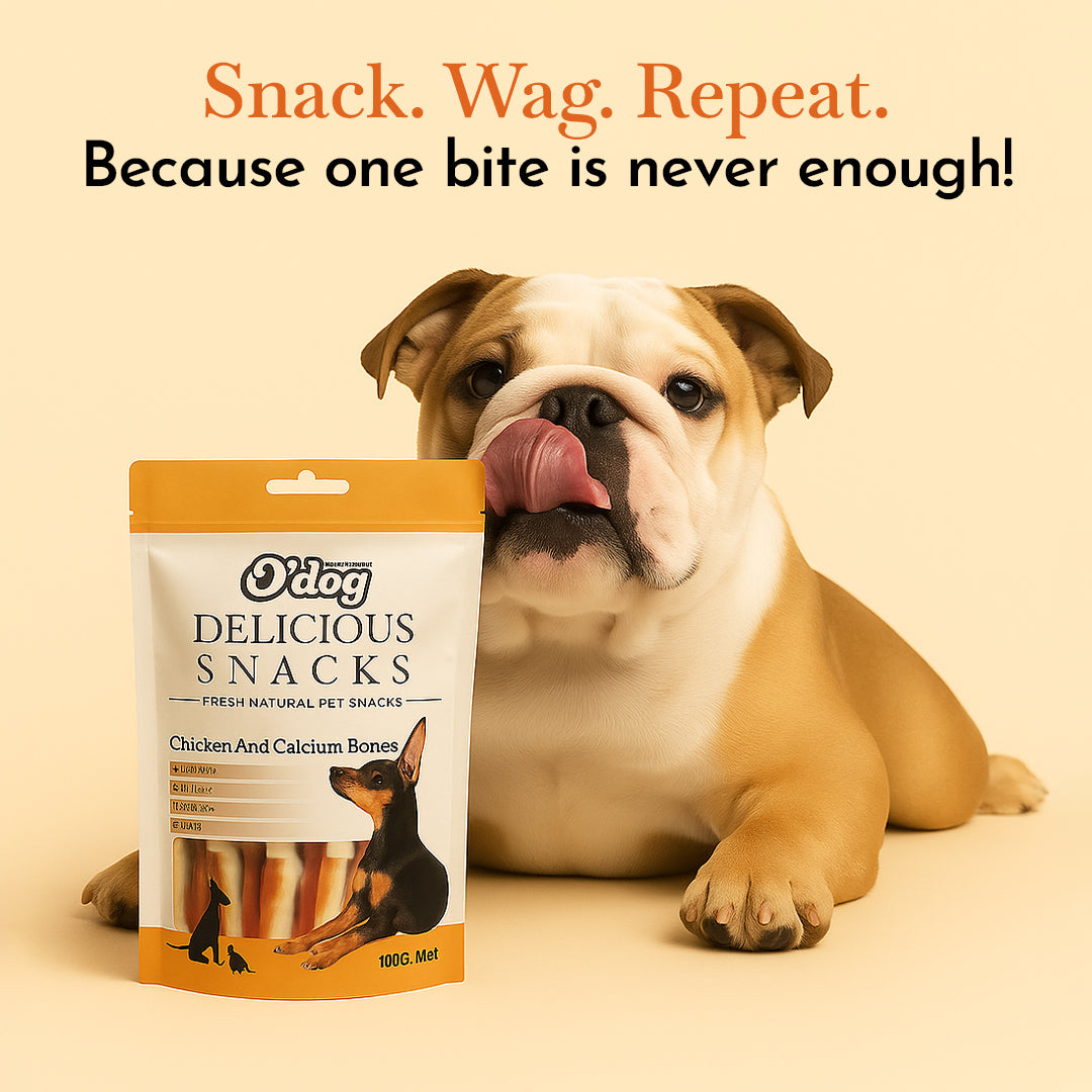 O'Dog Chicken and White Calcium Bone Treats for Dog (100 gm)