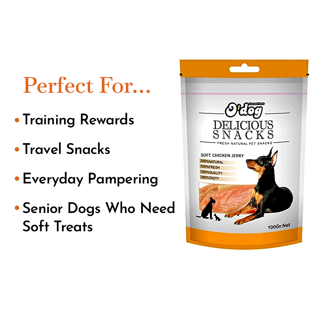 O'Dog Soft Chicken Jerky- 420g