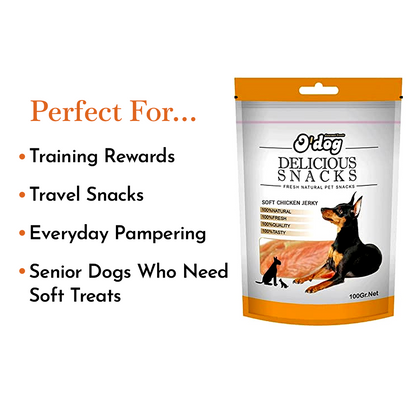 O'Dog Soft Chicken Jerky- 420g