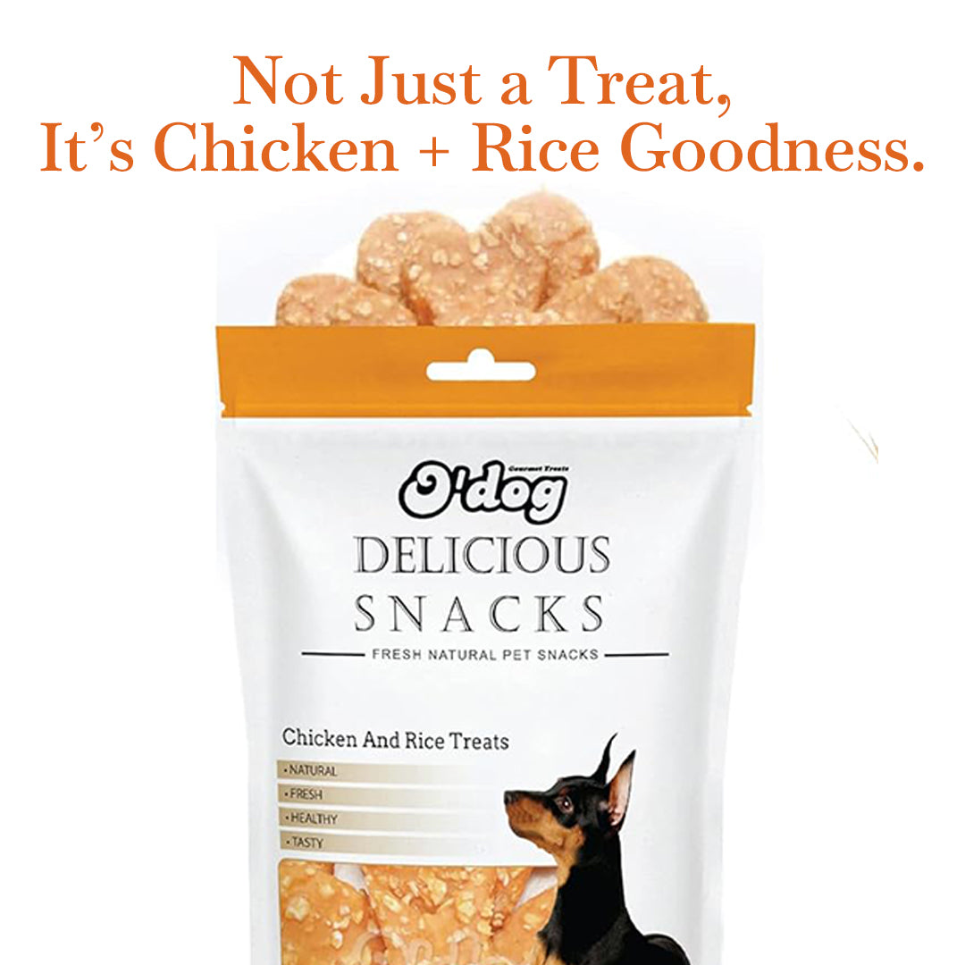 O'Dog Chicken & Rice Treats - 420 gms