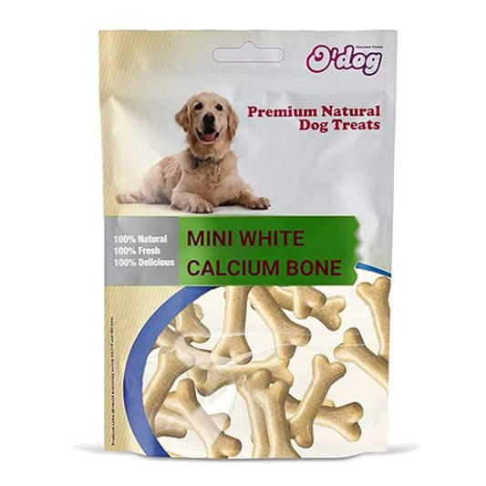 O'Dog Premium Natual Dog Treat Mini White Calcium Bone(100g)