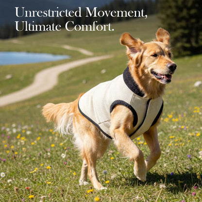 Pets Empire Winter Fleece Jacket for Dogs- Cream