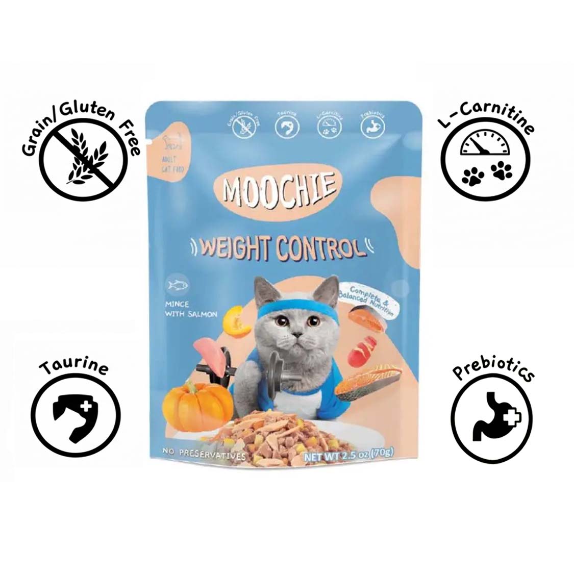 Moochie Wet Food Gravy for Cats - Weight Control (85g)