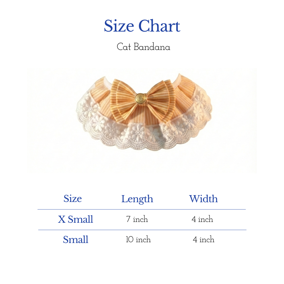 Pets Empire Fancy Adjustable Bandana For Cats (Yellow)