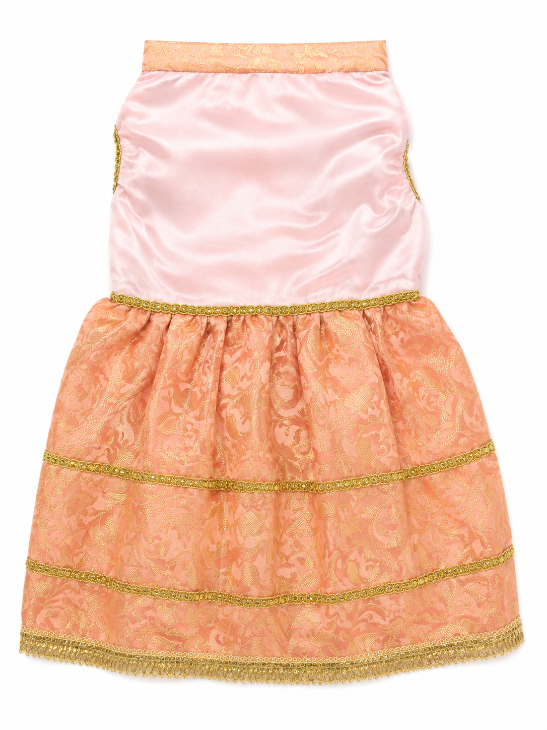 Pets Empire Lehenga Dress for Female  Dogs- Peach