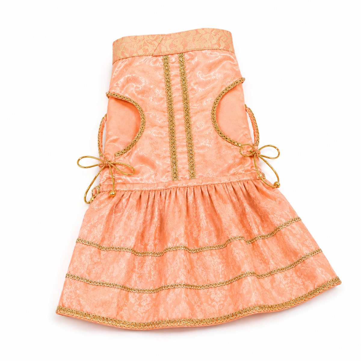 Pets Empire Lehenga Dress for Female  Dogs- Peach