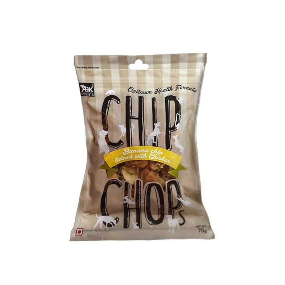 CHIP CHOPS BANANA CHICKEN DOG TREATS 70g