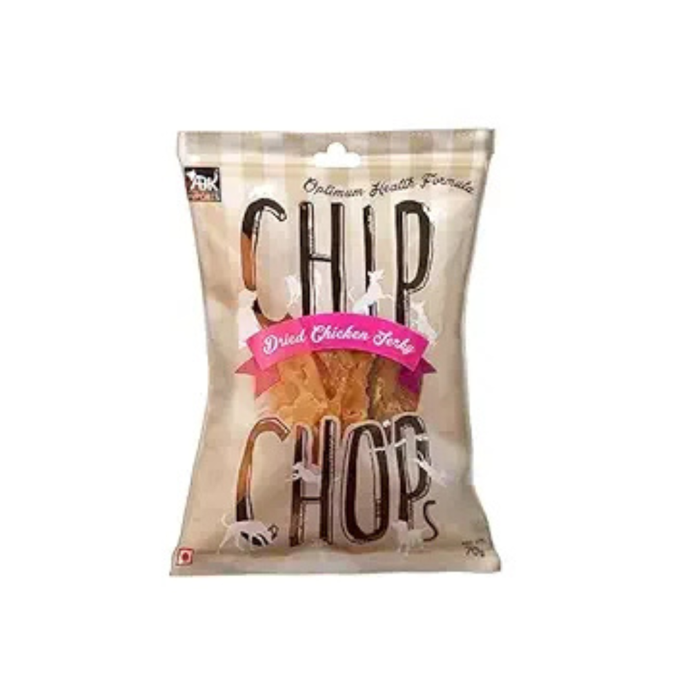 CHIP CHOP DRIED CHICKEN JERKY DOG TREATS 70g