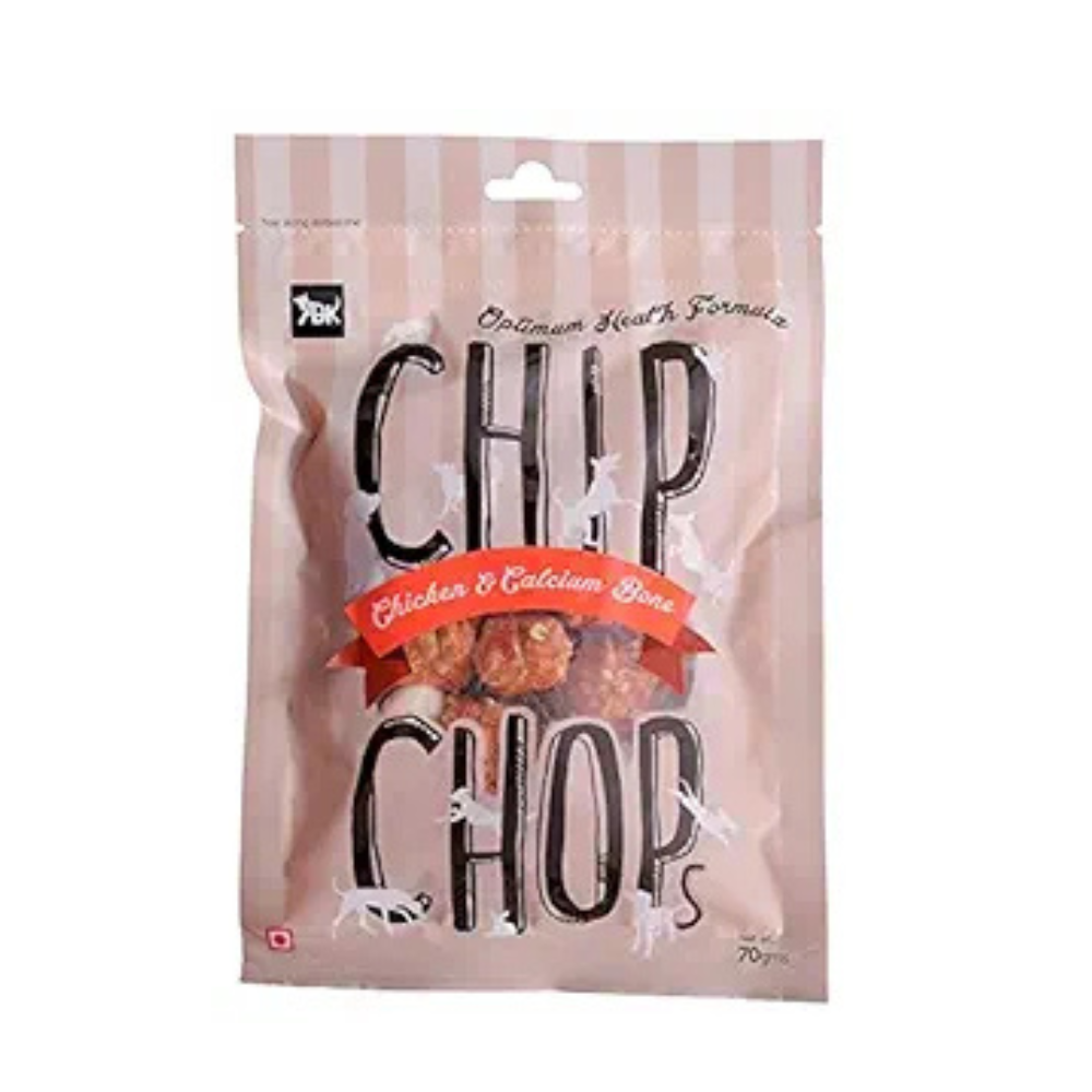 CHIP CHOP CHICKEN & CALCIUM BONE DOG TREATS 70g