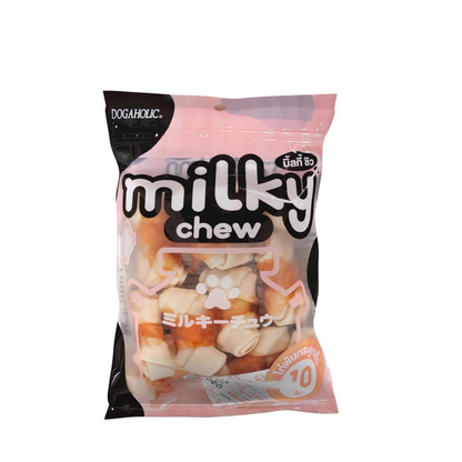 Dogaholic Milky Chew Chicken Bone Style - Chicken - 10 Pcs - 140g