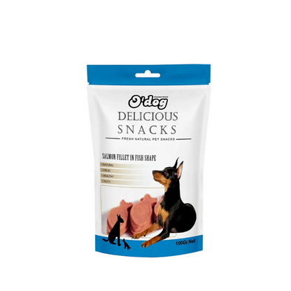 O'Dog Salmon Fillet in Fish shape - 100g