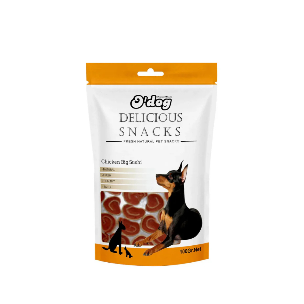 O'Dog Chicken Big Sushi Dog Treats -100g