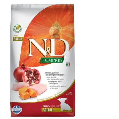 N&D Pumpkin Dog Chicken and Pomegranate Puppy Mini