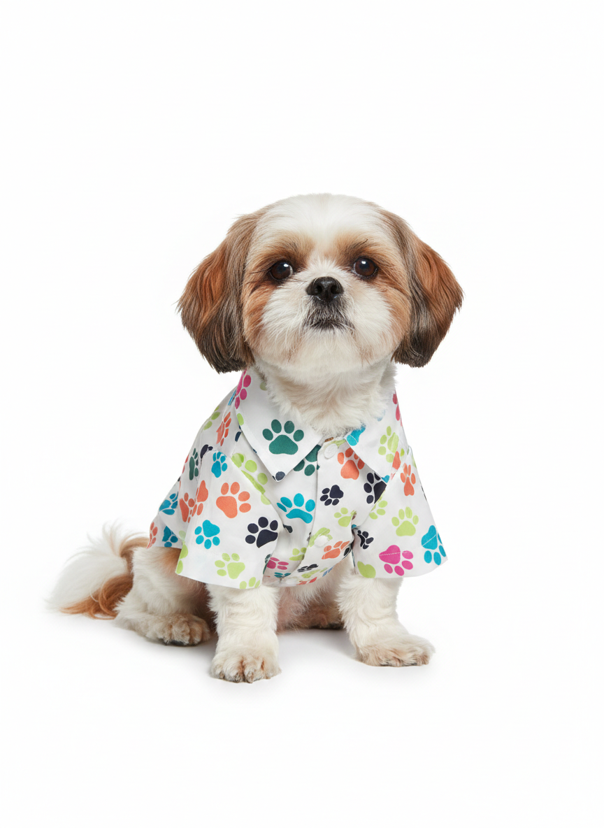 Pets Empire Colorful Paw Print Shirt for Dogs