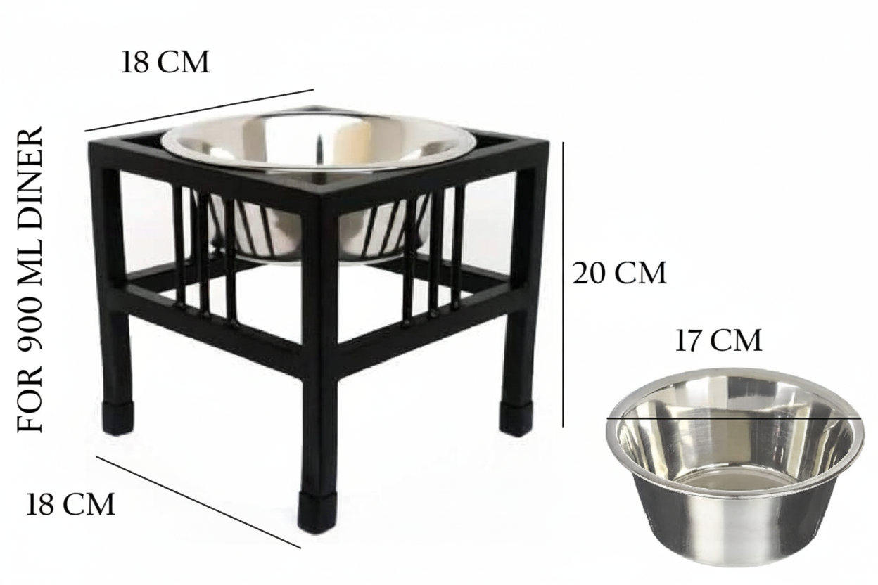 Pets Empire Elevated Single Bowl Feeder for Dogs