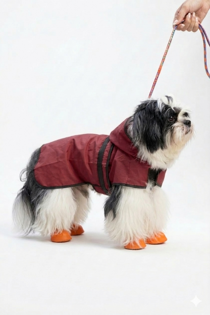 Pets Empire Raincoat for Dogs - Maroon