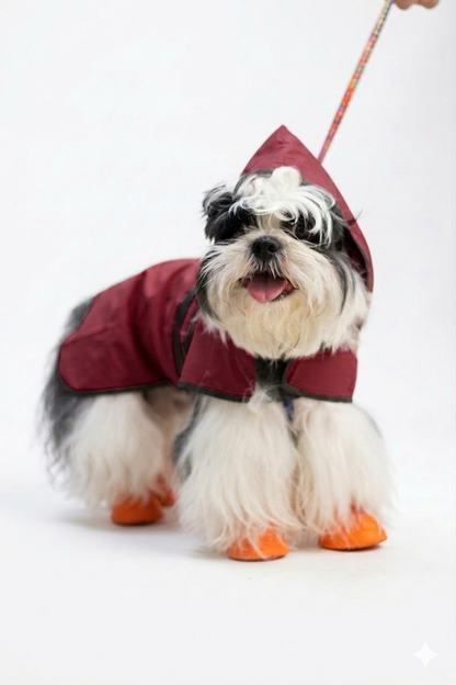 Pets Empire Raincoat for Dogs - Maroon
