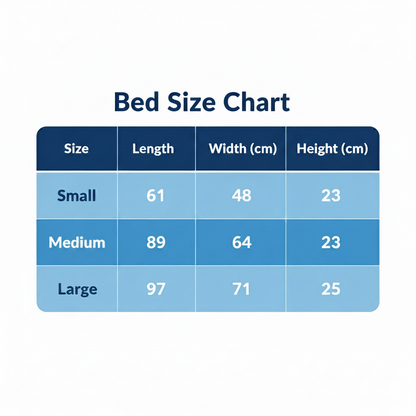 Pets Empire Classic Lounger Beds with Pillow for Dogs - Dark Blue