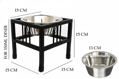 Pets Empire Elevated 1-Bowl Food Feeder Diner for Dogs