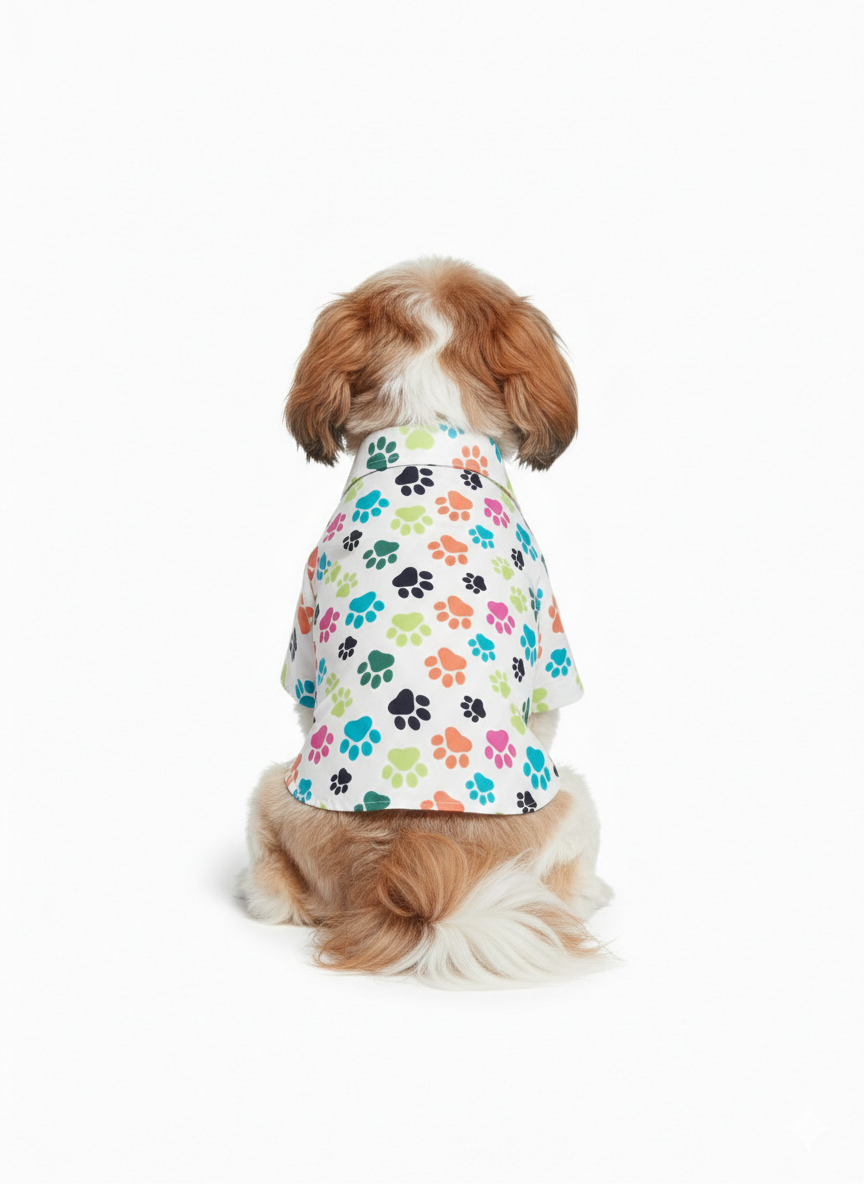 Pets Empire Colorful Paw Print Shirt for Dogs