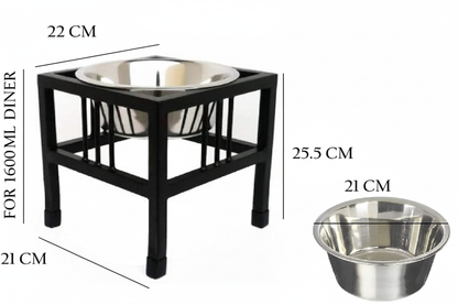 Pets Empire Elevated 1-Bowl Food Feeder Diner for Dogs