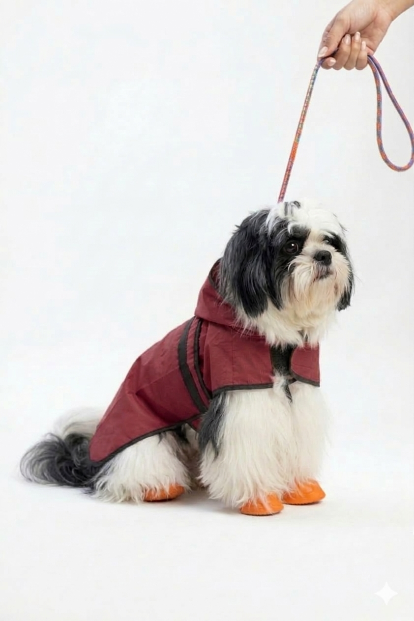 Pets Empire Raincoat for Dogs - Maroon