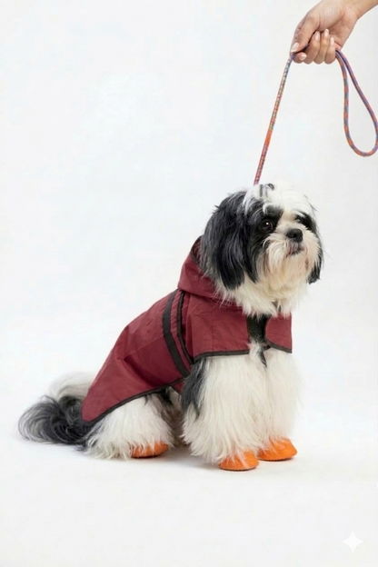 Pets Empire Raincoat for Dogs - Maroon