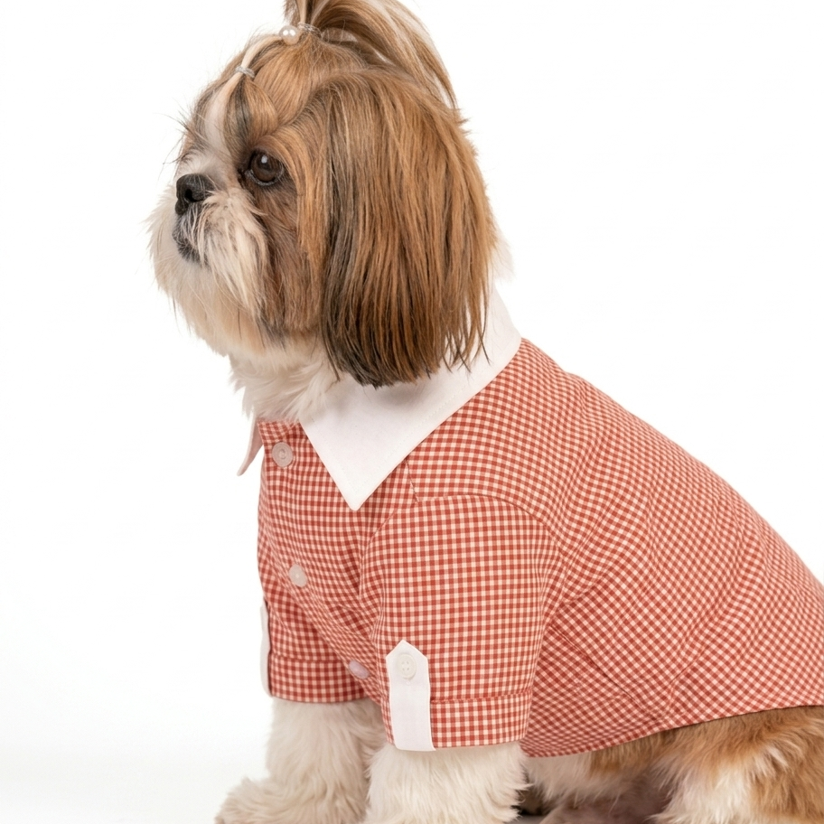 Pets Empire  Checkered Dog Shirt