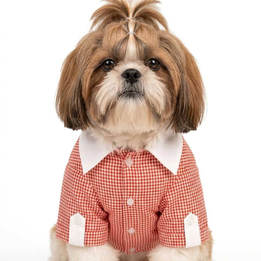 Pets Empire Red Checkered Dog Shirt