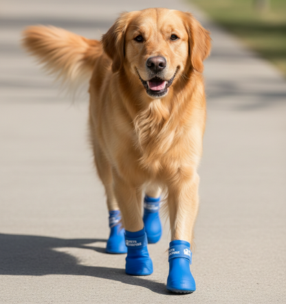 Pets Empire Waterproof Silicone Dog Shoes (Blue)