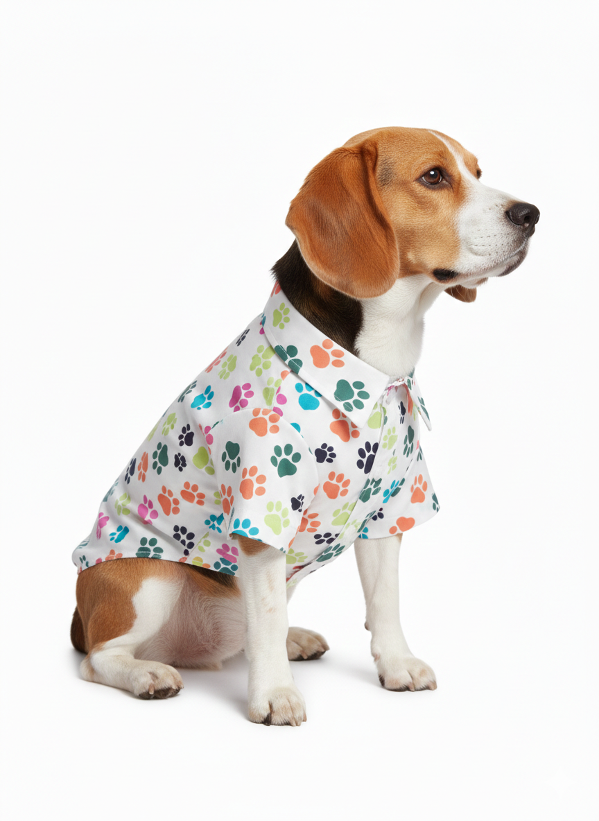 Pets Empire Colorful Paw Print Shirt for Dogs