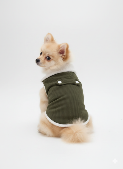 Pets Empire Winter Fleece Jacket for Dogs- Green