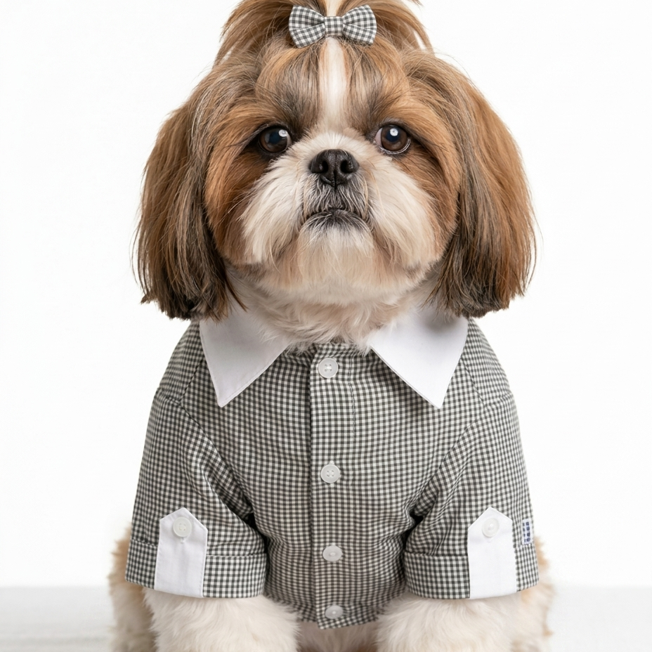 Pets Empire Black Checkered Dog Shirt