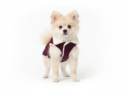 Pets Empire Winter Fleece Jacket for Dogs- Maroon