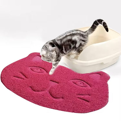 Pets Empire Cat Face Print Dog Cat Litter Mat