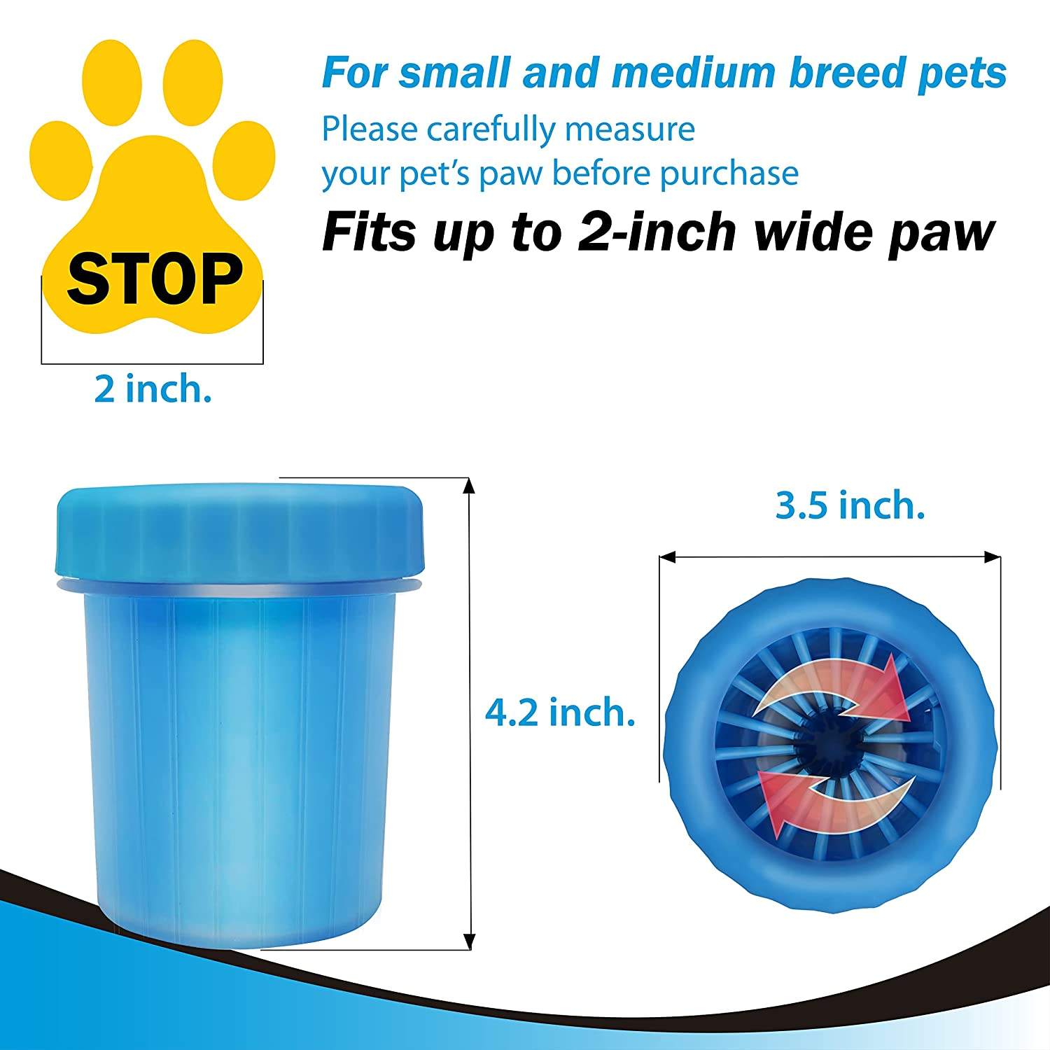 Pets Empire Portable Dog Feet Washer Paw Cleaner