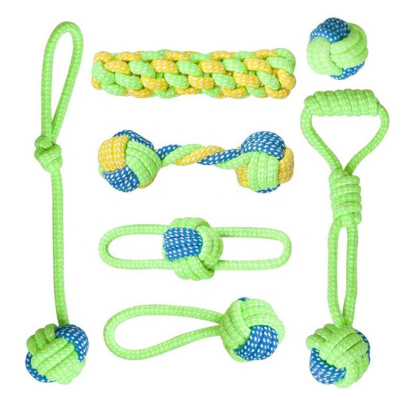 Pets Empire Combo Of Rope Toy for All Breed Dogs - (Pack of 7) Multi-Toys