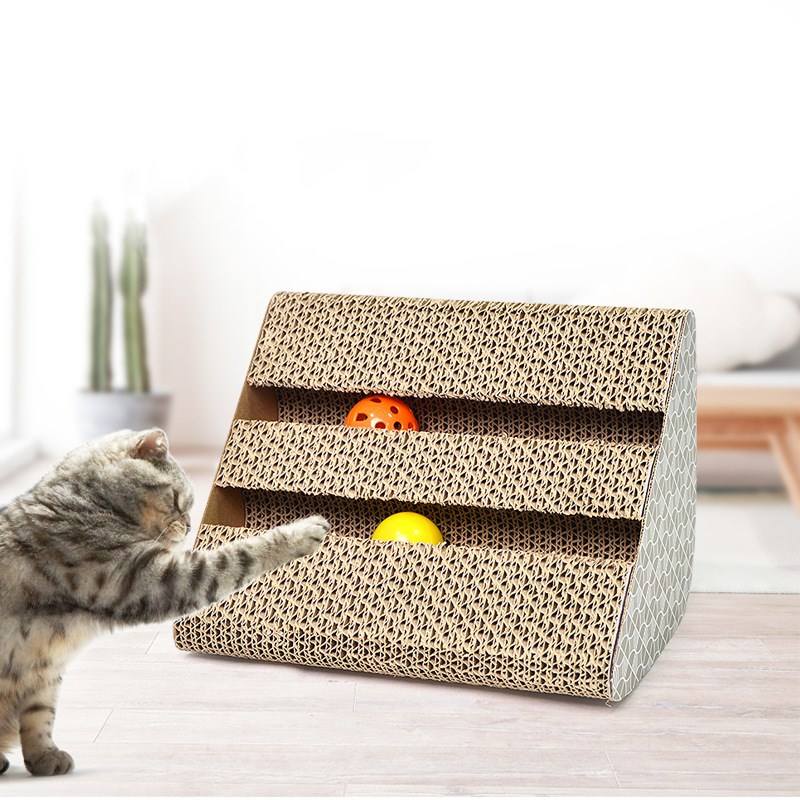 Pets Empire Cat Scratching Pad Toy with Inside Bell Balls