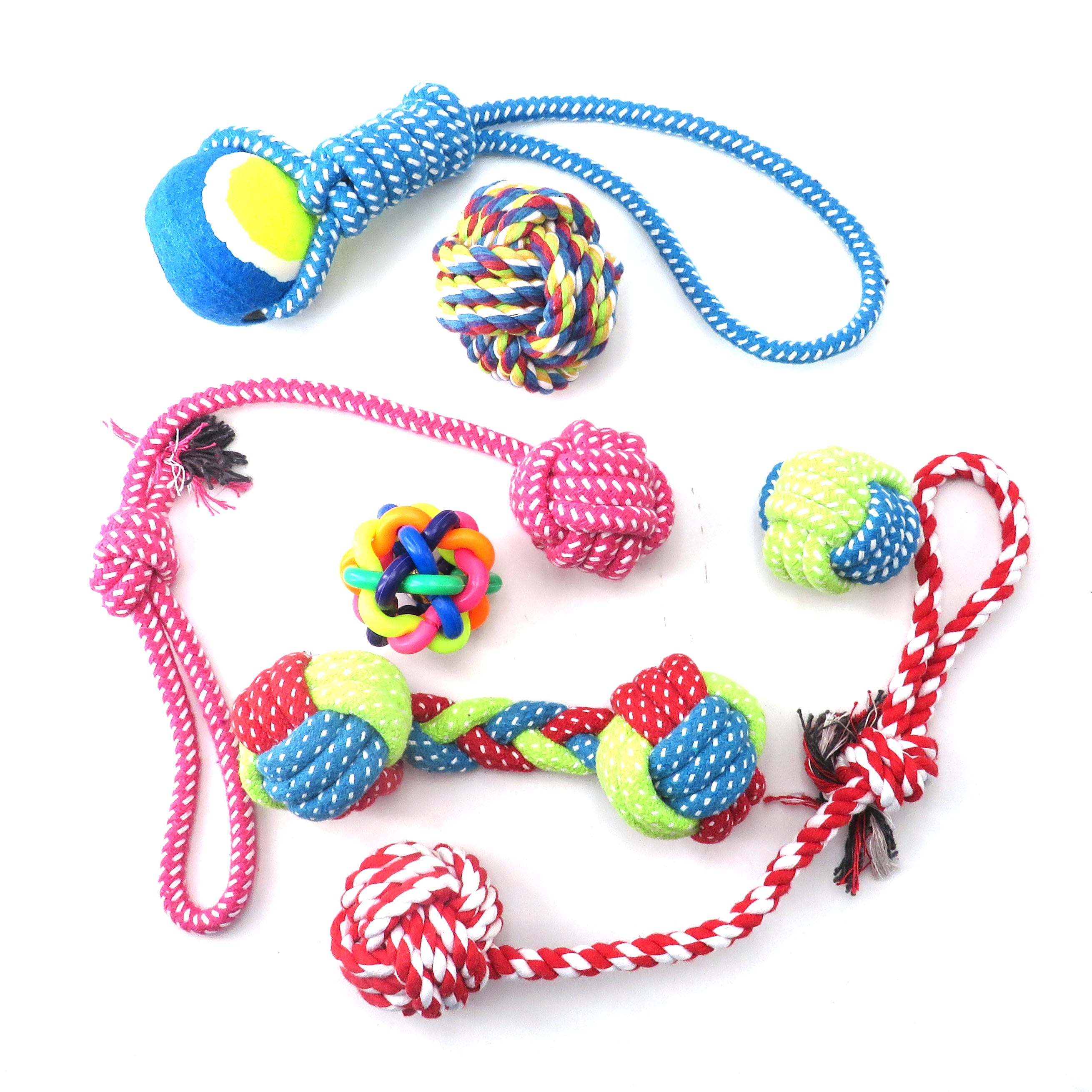 Pets Empire 7 Piece Rope Toy Set For Dogs