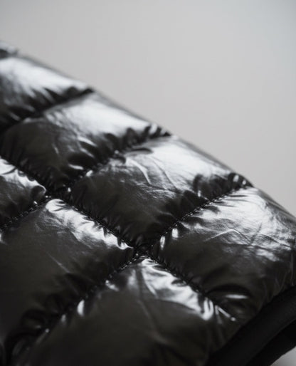 Pets Empire Metallic Black Puffer Jacket for Small Dogs (Full)